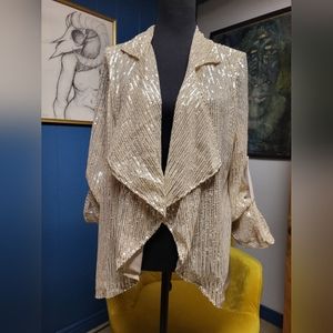 Vine & Love Sequined Cardigan Size S